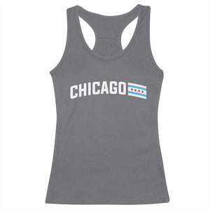 Sweet Chicago Flag Red Six Pointed Stars Racerback Tank Top TS14 Charcoal Print Your Wear