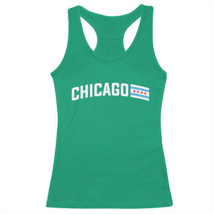 Sweet Chicago Flag Red Six Pointed Stars Racerback Tank Top TS14 Irish Green Print Your Wear
