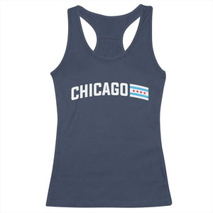 Sweet Chicago Flag Red Six Pointed Stars Racerback Tank Top TS14 Navy Print Your Wear