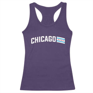 Sweet Chicago Flag Red Six Pointed Stars Racerback Tank Top TS14 Purple Print Your Wear