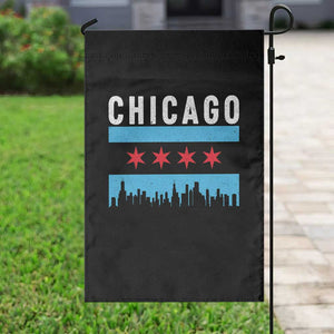 Vintage Chicago City Skyline Flag Garden Flag TS14 Print Your Wear