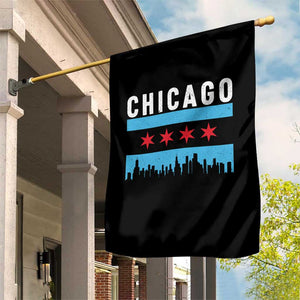 Vintage Chicago City Skyline Flag Garden Flag TS14 Print Your Wear