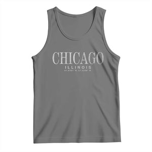 Chicago Illinois IL Est 1837 Vintage Travel Souvenir Tank Top TS14 Black Heather Print Your Wear
