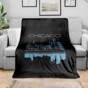 Chicago City Skyline Night Lights Throw Blanket TS14 Print Your Wear