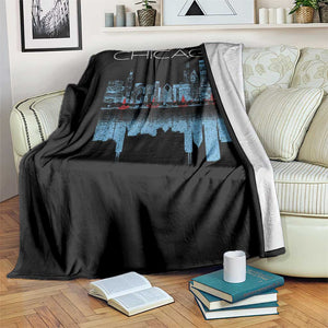 Chicago City Skyline Night Lights Throw Blanket TS14 Print Your Wear