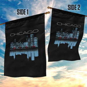 Chicago City Skyline Night Lights Garden Flag TS14 Print Your Wear