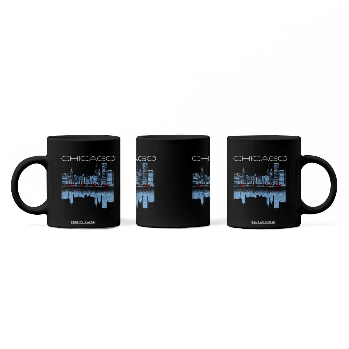 Chicago City Skyline Night Lights Coffee Mug TS14 Print Your Wear