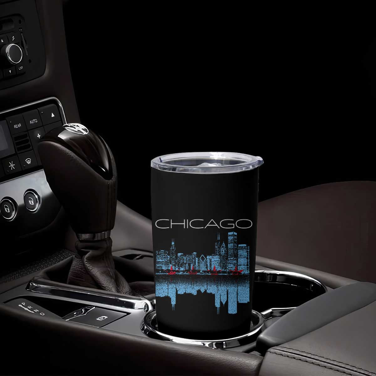 Chicago City Skyline Night Lights Tumbler Cup TS14 Print Your Wear