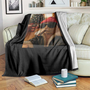 Funny Gangster Cats Christmas Throw Blanket Smoking Kitten Meme TS14 Print Your Wear