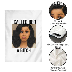 Funny Doll Face Meme Garden Flag I Called Her A Bitch TS14 Print Your Wear