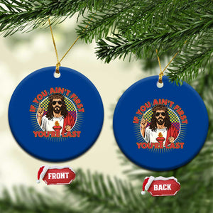 Funny Jesus Racing Ceramic Ornament If You Are Not First You Are Last TS14 1pc Blue Print Your Wear