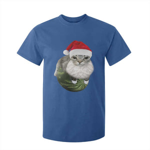 Watermelon Cat Christmas T Shirt For Kid Funny Silly Kitten Meme TS14 Royal Blue Print Your Wear