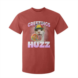 Funny Cat Meme T Shirt For Kid Greetings Huzz TS14 Red Print Your Wear