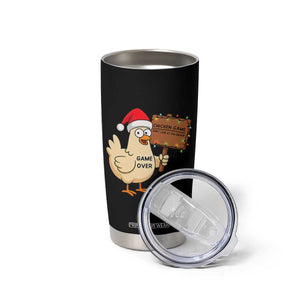 Chicken Game Christmas Tumbler Cup Funny Do Not Look At The Chicken TS14 Print Your Wear