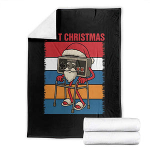 Funny Old Gamer Christmas Throw Blanket Retro 80s 90s Video Game TS14 Black Print Your Wear