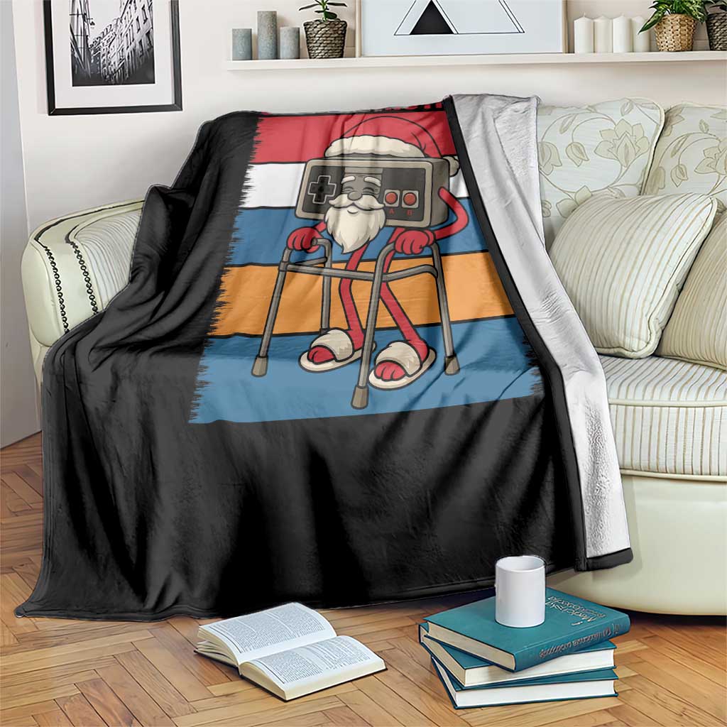 Funny Old Gamer Christmas Throw Blanket Retro 80s 90s Video Game TS14 Print Your Wear