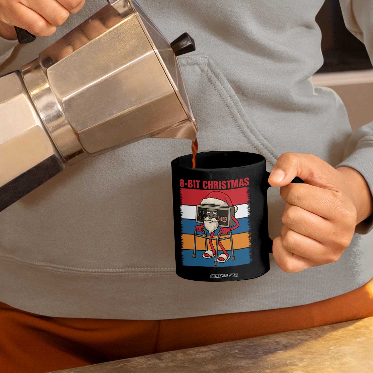 Funny Old Gamer Christmas Coffee Mug Retro 80s 90s Video Game TS14 Print Your Wear