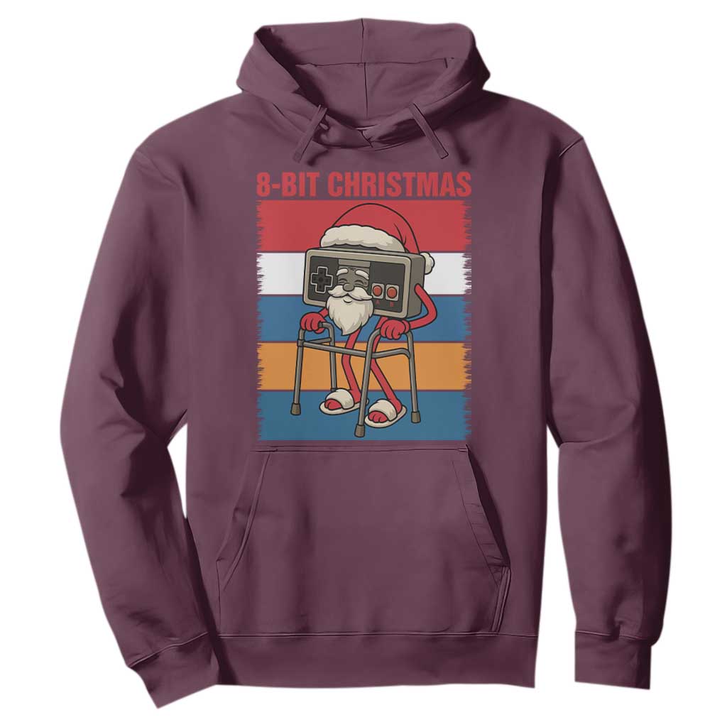Funny Old Gamer Christmas Hoodie Retro 80s 90s Video Game TS14 Maroon Print Your Wear