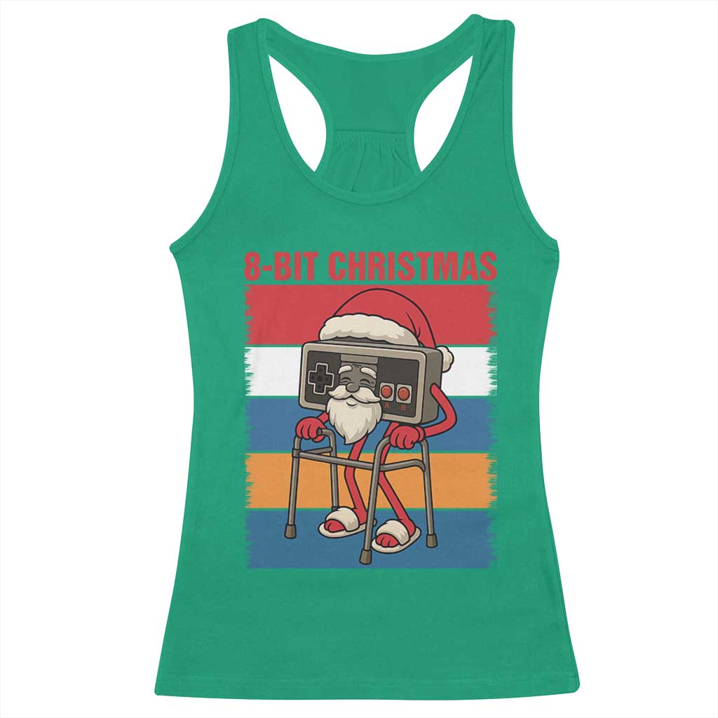 Funny Old Gamer Christmas Racerback Tank Top Retro 80s 90s Video Game TS14 Irish Green Print Your Wear
