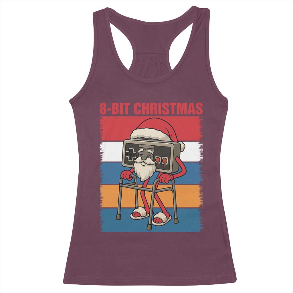 Funny Old Gamer Christmas Racerback Tank Top Retro 80s 90s Video Game TS14 Maroon Print Your Wear