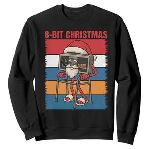 Funny Old Gamer Christmas Sweatshirt Retro 80s 90s Video Game TS14 Black Print Your Wear