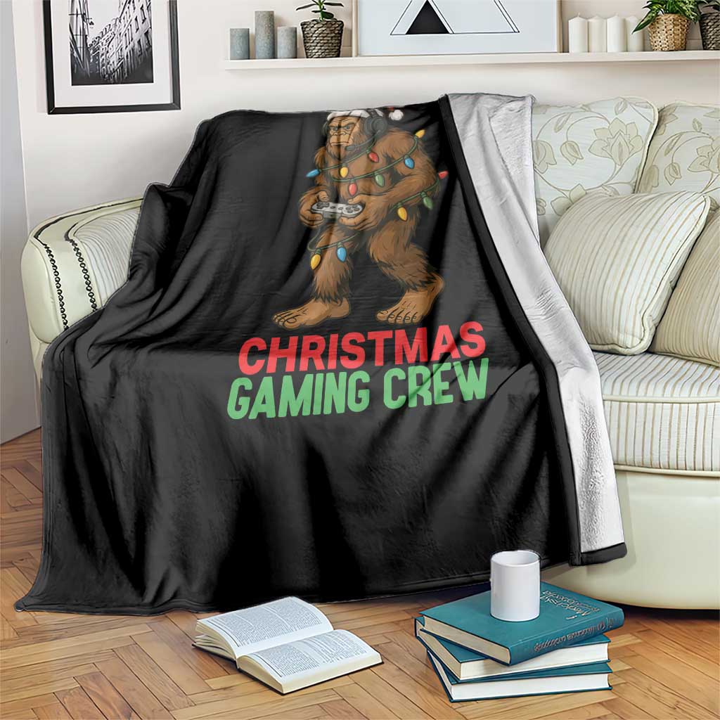 Funny Bigfoot Gamer Christmas Throw Blanket TS14 Print Your Wear