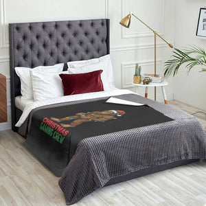 Funny Bigfoot Gamer Christmas Throw Blanket TS14 Print Your Wear