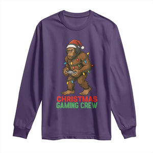 Funny Bigfoot Gamer Christmas Long Sleeve Shirt TS14 Purple Print Your Wear