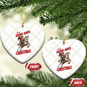 Black Cowboy Santa Christmas Ceramic Ornament African American Western TS14 Print Your Wear
