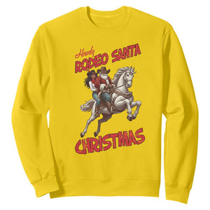 Black Cowboy Santa Christmas Sweatshirt African American Western TS14 Daisy Print Your Wear