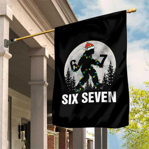 67 Six Seven Garden Flag Funny Bigfoot Christmas Sasquatch Moon TS14 Print Your Wear