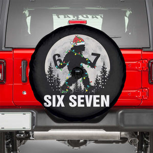 67 Six Seven Spare Tire Cover Funny Bigfoot Christmas Sasquatch Moon TS14 Black Print Your Wear