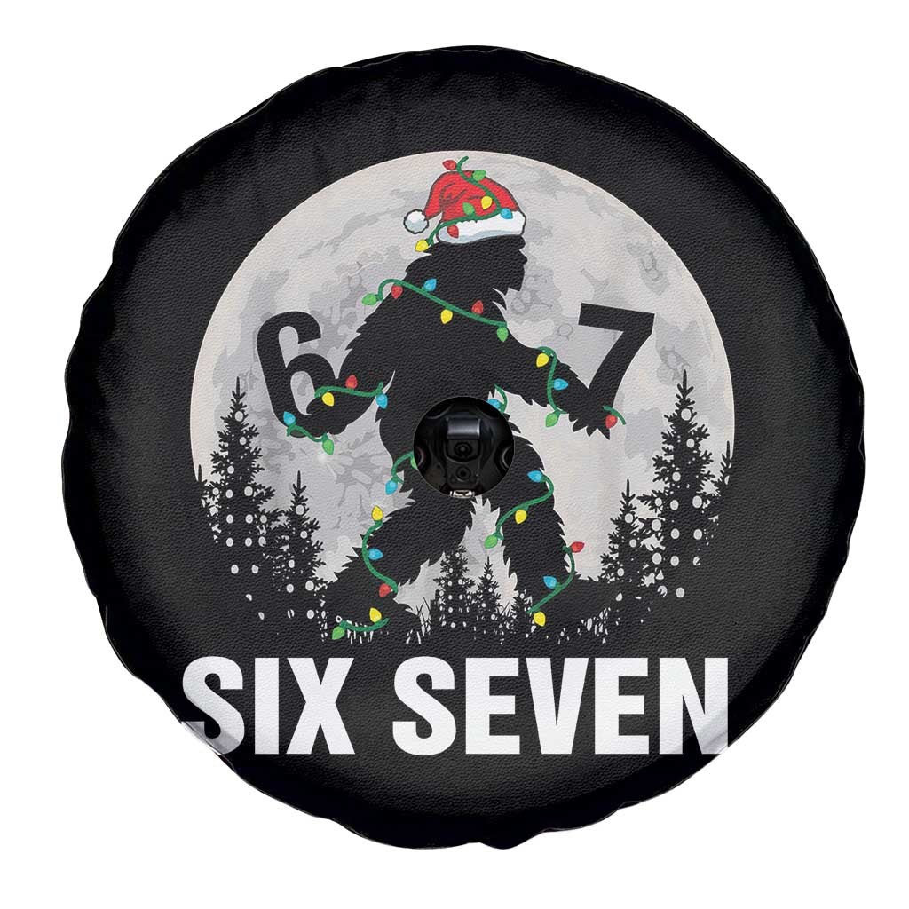 67 Six Seven Spare Tire Cover Funny Bigfoot Christmas Sasquatch Moon TS14 Print Your Wear