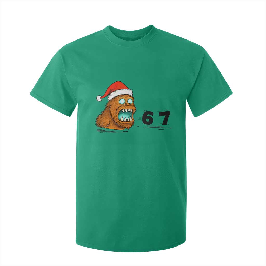67 Six Seven T Shirt For Kid Funny Bigfoot Christmas TS14 Irish Green Print Your Wear