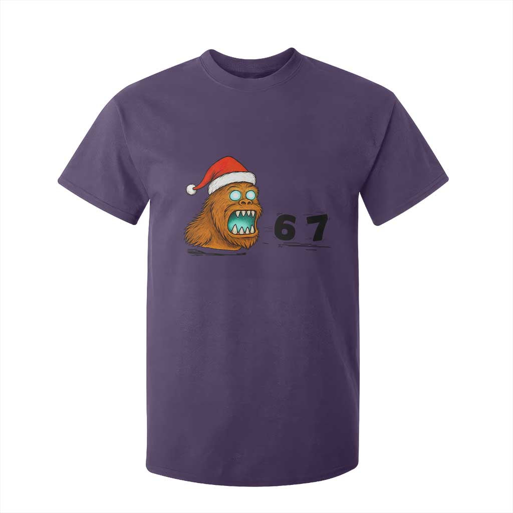 67 Six Seven T Shirt For Kid Funny Bigfoot Christmas TS14 Purple Print Your Wear