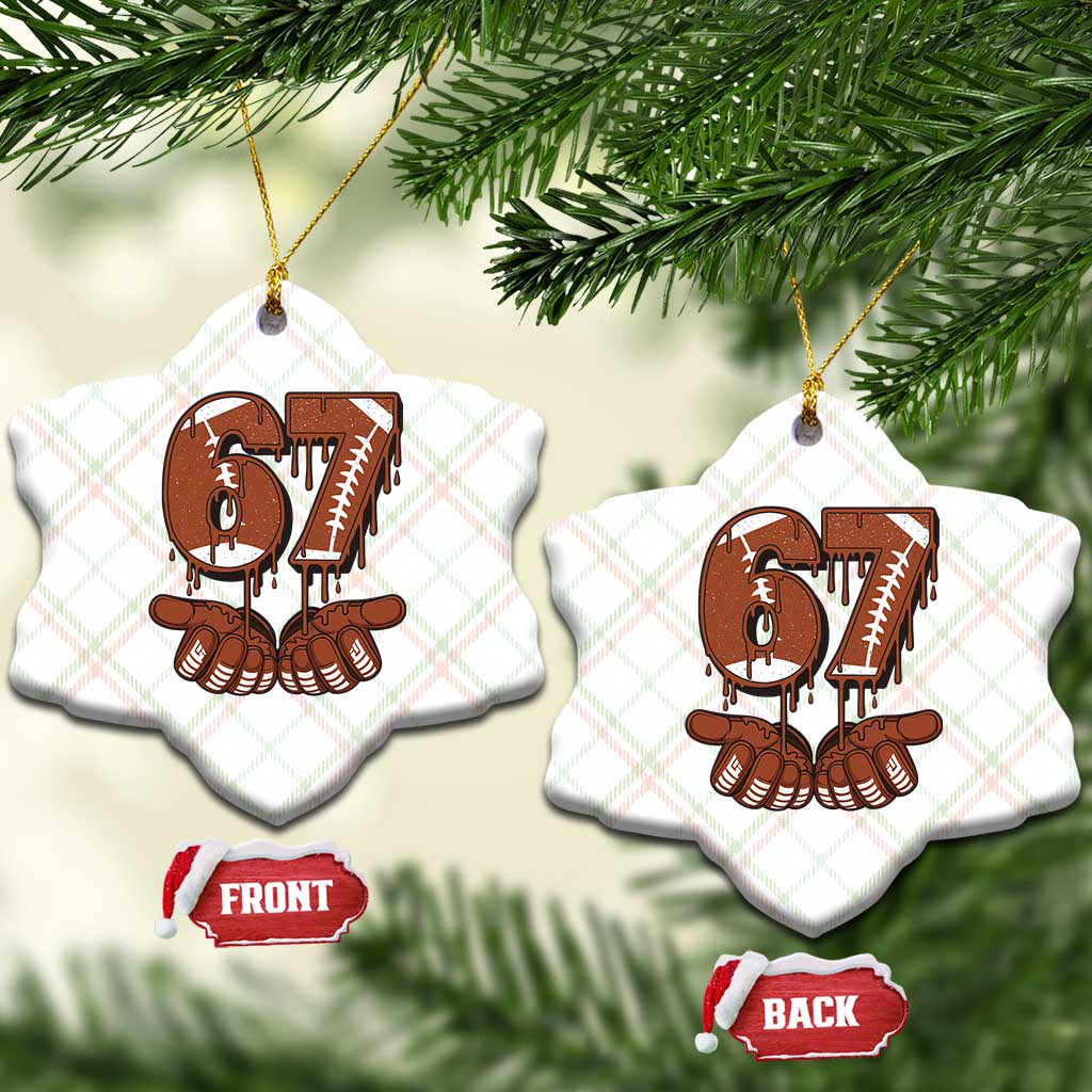 67 Six Seven Ceramic Ornament Funny Football Meme TS14 Print Your Wear