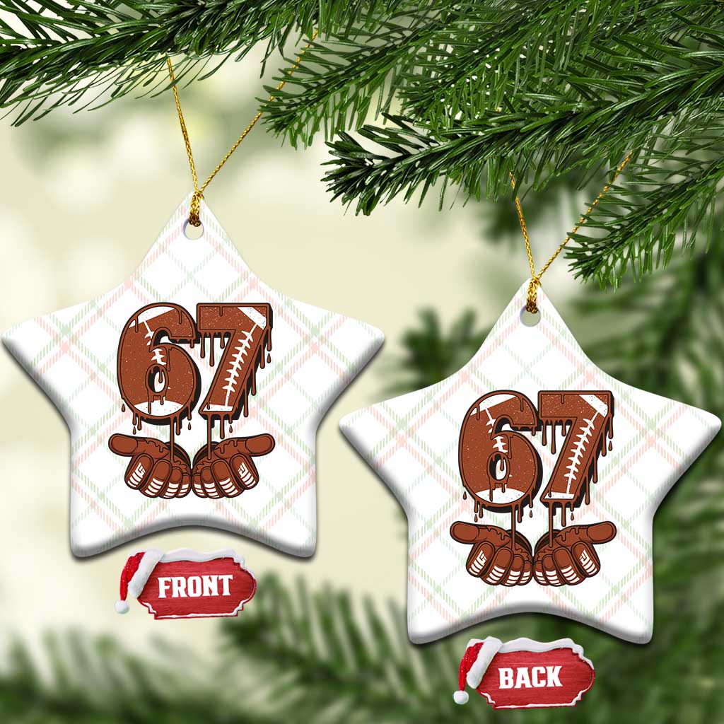 67 Six Seven Ceramic Ornament Funny Football Meme TS14 Print Your Wear
