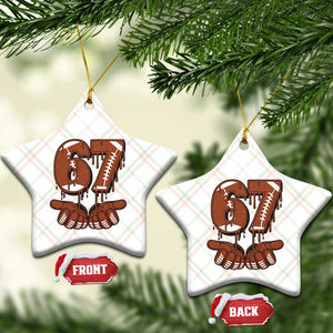 67 Six Seven Ceramic Ornament Funny Football Meme TS14 Print Your Wear