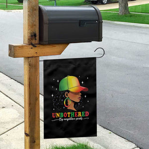 Afro African American Garden Flag Unbothered By Negative Souls Black Sassy Queen TS14 Print Your Wear