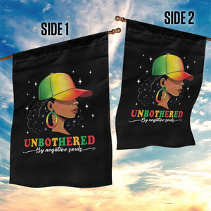 Afro African American Garden Flag Unbothered By Negative Souls Black Sassy Queen TS14 Print Your Wear