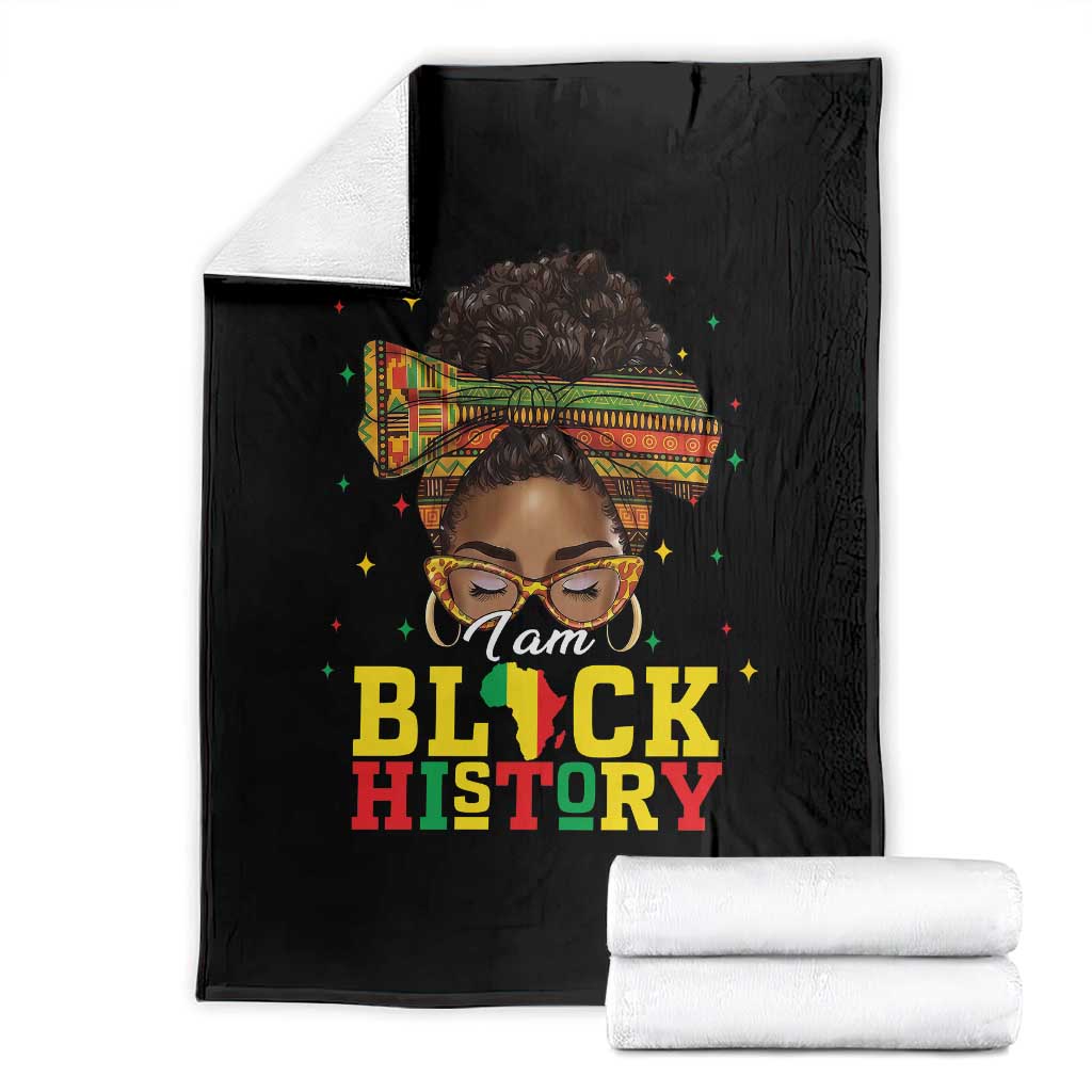 Black History Month Throw Blanket Messy Pun Afro African American TS14 Black Print Your Wear
