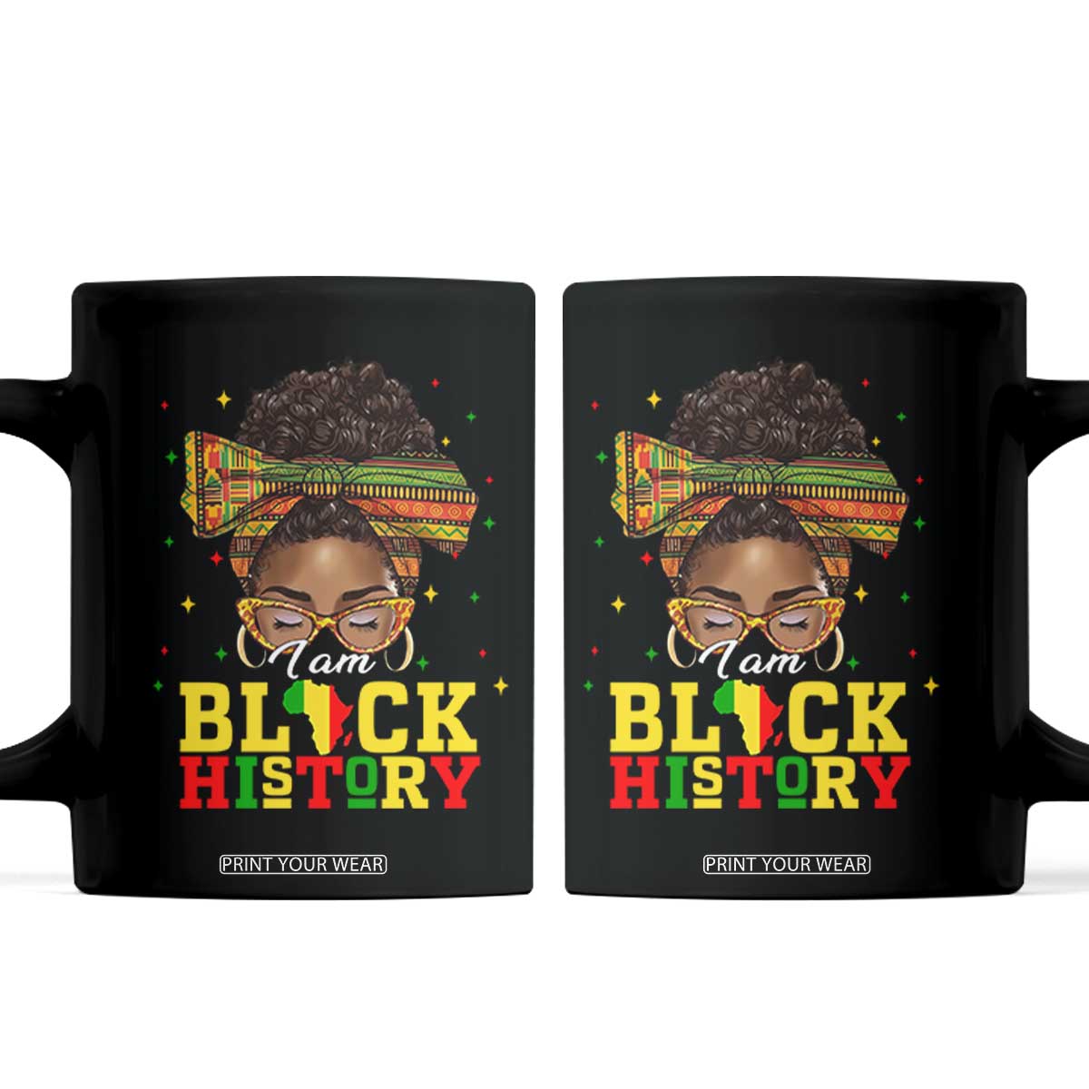Black History Month Coffee Mug Messy Pun Afro African American TS14 Black Print Your Wear