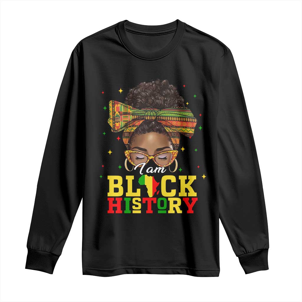 Black History Month Long Sleeve Shirt Messy Pun Afro African American TS14 Black Print Your Wear