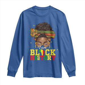 Black History Month Long Sleeve Shirt Messy Pun Afro African American TS14 Royal Blue Print Your Wear