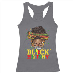 Black History Month Racerback Tank Top Messy Pun Afro African American TS14 Charcoal Print Your Wear