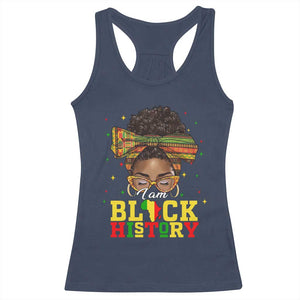 Black History Month Racerback Tank Top Messy Pun Afro African American TS14 Navy Print Your Wear