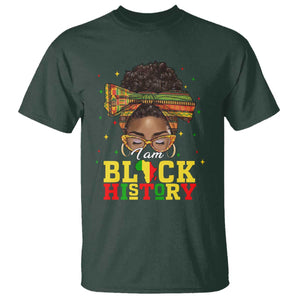 Black History Month T Shirt Messy Pun Afro African American TS14 Dark Forest Green Print Your Wear
