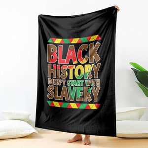 Black History Month Throw Blanket Black History Month Didn't Start With Slavery TS14 Print Your Wear