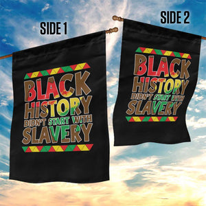 Black History Month Garden Flag Black History Month Didn't Start With Slavery TS14 Print Your Wear