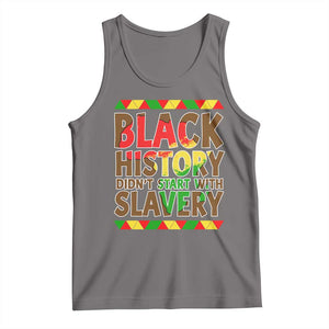 Black History Month Tank Top Black History Month Didn't Start With Slavery TS14 Deep Heather Print Your Wear
